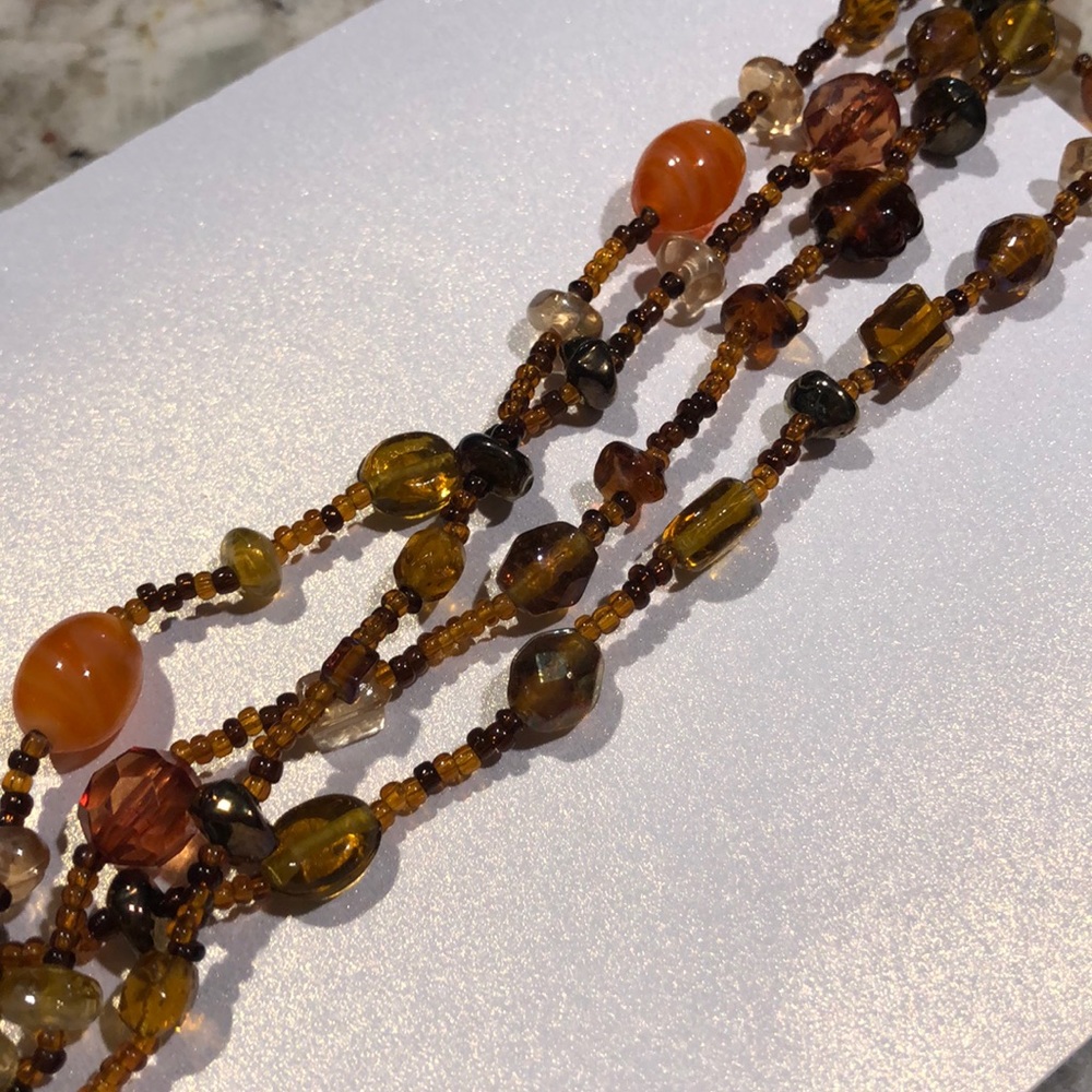 Long beaded necklace